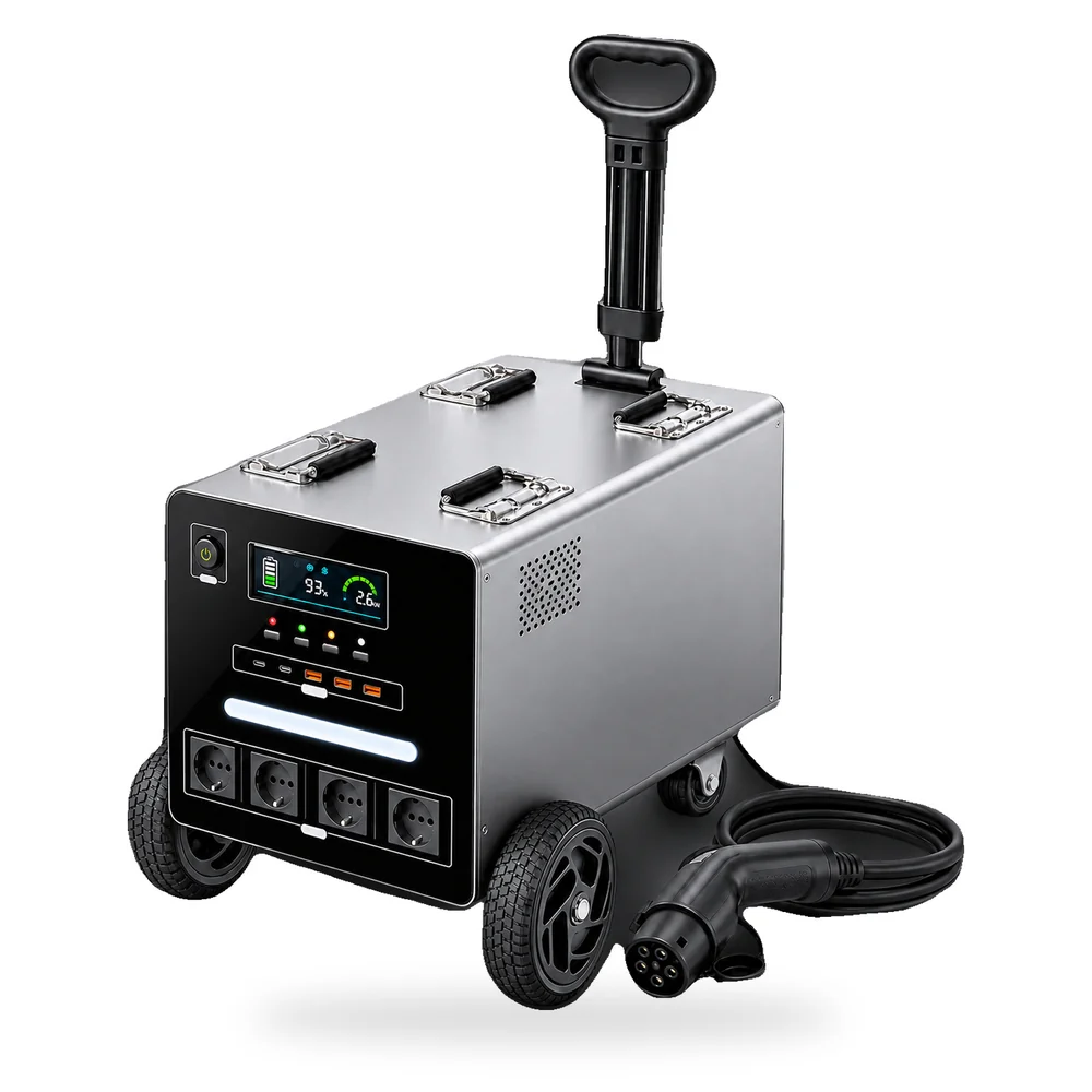 Metal mobile energy trolley
