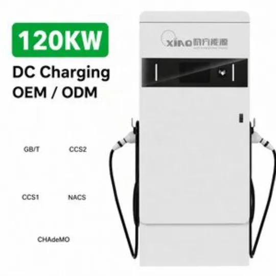 120kW Dual Gun DC EV Charger Floor Mounted Commercial Charging Station