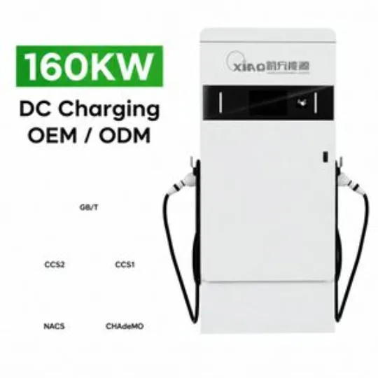 160kW Floor Mounted Dual Gun DC EV Charger Charging Station