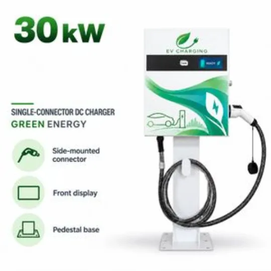 30kW Floor Mounted DC EV Charger Commercial Charging Station